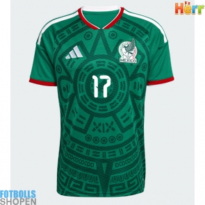 Billiga Mexiko Orbelin Pineda #17 Hemmatröja VM 2026 Kortärmad